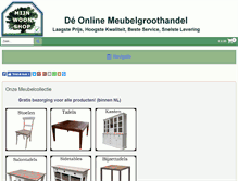 Tablet Screenshot of mijnwoonshop.nl